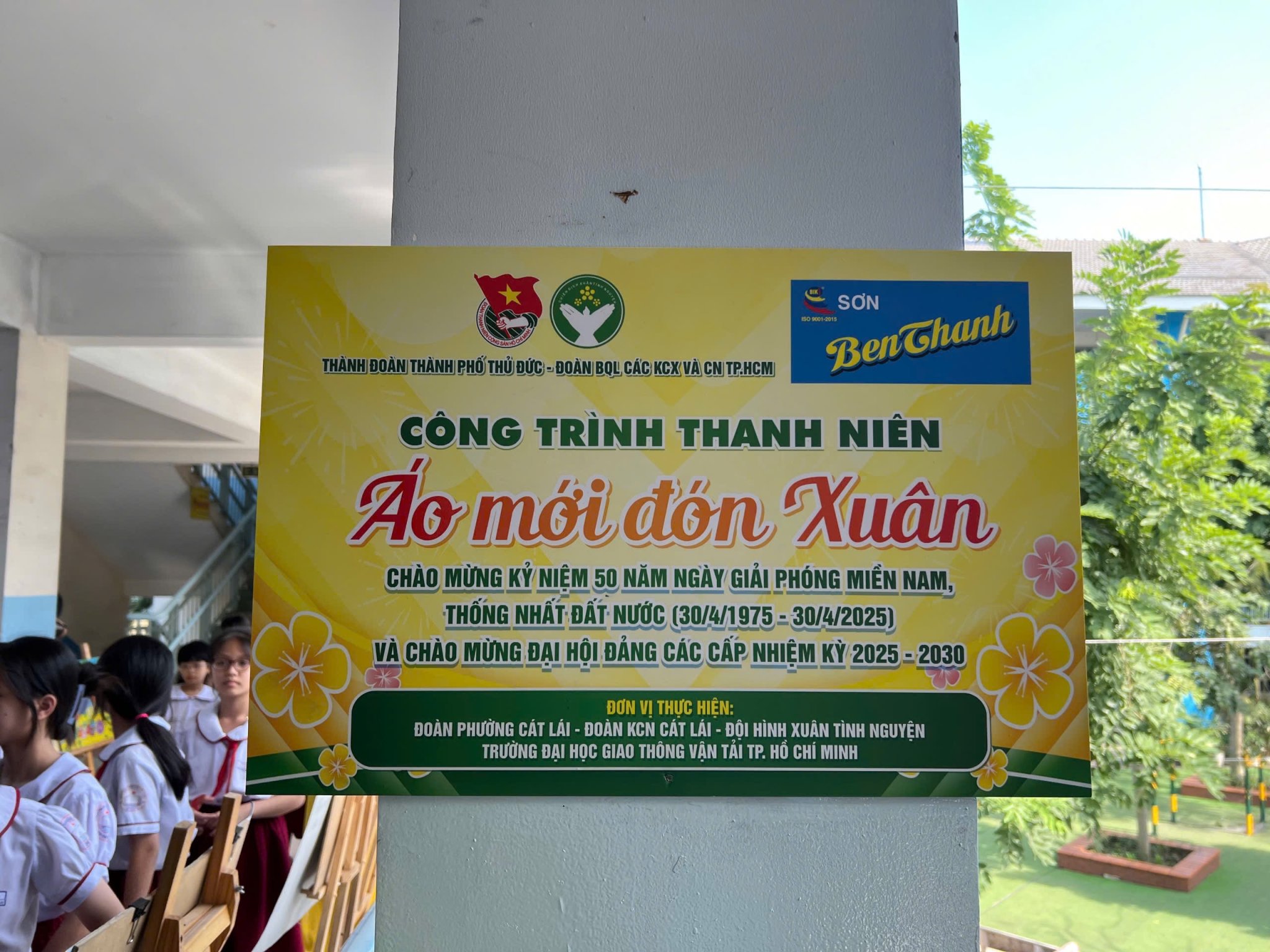 Sơn Dầu Bến Thành Đồng Hành Cùng Trường Tiểu Học Mỹ Thủy (TP Thủ Đức): Khánh Thành Công Trình “Áo Mới Đón Xuân” 2025